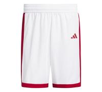 adidas Hombre Mens Pulse Speed Bball Short Shorts, White/Team Power Red, L