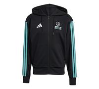 adidas Hombre Mercedes - Amg Petronas Formula 1 Team DNA Full Zip Hoody Sweatshirt, Black/Semi Mint Rush, L