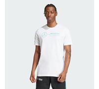 Adidas Hombre Mercedes - AMG Petronas Formula One Team DNA Graphic tee Men, White/Semi Mint Rush, XS