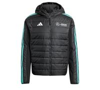 adidas Hombre MERCEDES - AMG PETRONAS FORMULA ONE TEAM DNA PUFFER JACKET MEN, Black/White, XL
