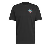 adidas Hombre Nothing But Net Graphic T-Shirt, Black, L