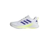 adidas Hombre Novaflight 2 Indoor Shoes, FTWR White/Pure Purple/hi-Res Yellow, 43 1/3 EU