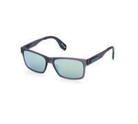 Adidas Hombre OR0067 20Q Gafas de sol Inyectado Gris Verde Cuadrada Normal Espejo