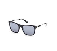 Adidas Hombre OR0081 02C Gafas de sol Inyectado Negro Gris Cuadrada Normal Espejo