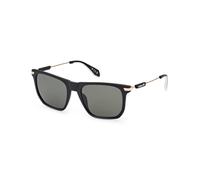 Adidas Hombre OR0081 02N Gafas de sol Inyectado Negro Verde Cuadrada Normal