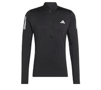 adidas Hombre Own The Run 1/4 Zip Long Sleeve Sweatshirt, Black, L