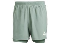 adidas Hombre Own The Run Climacool 2in1 Short, Silver Green, S