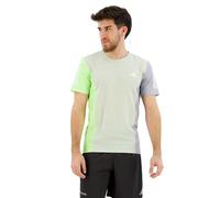 adidas Hombre Own The Run Colorblock tee, Linen Green/Green Spark/halo Silver, L
