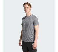 Adidas Hombre Own The Run Melange T-Shirt, Black/Grey Three Mel, XL