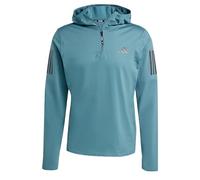 Sudadera con capucha y media cremallera Own The Run Hombre Talla M. Color Verde