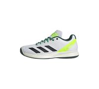 adidas Hombre Pickleball Shoes, FTWR White/Core Black/Collegiate Green, 40 EU