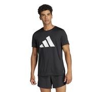 adidas Hombre Run It Stripes tee, Black, L