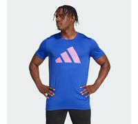 Adidas Hombre Run It Stripes tee, Semi Lucid Blue, S