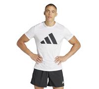 adidas Hombre Run It Stripes tee, White, L