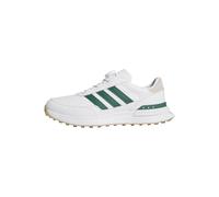 adidas Hombre S2G 26 Boa Spikeless Golf Shoe, FTWR White/Collegiate Green/Gum 3, 47 1/3 EU