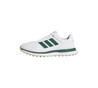 adidas Hombre S2G 26 Leather Spikeless Golf Shoe, FTWR White/Collegiate Green/Gum 3, 46 EU