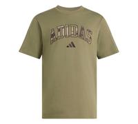 adidas Hombre Seasonal Essentials Camo Shirt, Olive strata/Multicolor, M