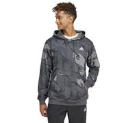 adidas Hombre Seasonal Essentials Camouflage Hoodie, DGH Solid Grey, M