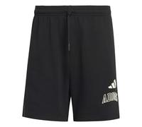 adidas Hombre Seasonal Essentials Collegiate Fleece Shorts, Black/Off White, XXL