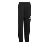 adidas Hombre Seasonal Essentials Collegiate French Terry Cuffed Pants, Black/Off White, XS