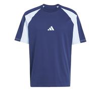 adidas Hombre Seasonal Essentials Colorblock T-Shirt, Dark Blue, XS