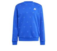 Adidas Hombre Seasonal Essentials Monogram Graphic Crew Sweatshirt, Semi Lucid Blue, M