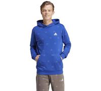 adidas Hombre Seasonal Essentials Monogram Graphic Hoodie, Semi Lucid Blue, M