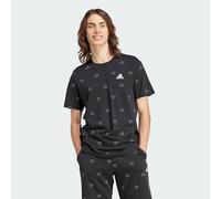 adidas Hombre Seasonal Essentials Monogram Graphic tee, Black, XL