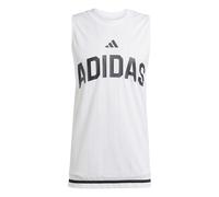 adidas Hombre Seasonal Essentials US Sport Tanktop, White, L