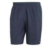 adidas Hombre Solid CLX Classic-Length Swim Shorts, Aurora Ink/Black, XS