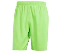 adidas Hombre Solid CLX Classic-Length Swim Shorts, Lucid Lime/White, L