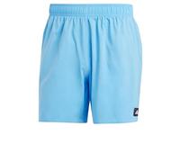 adidas Hombre Solid CLX Short-Length Swim Shorts, Blue Burst/White, L