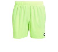 adidas Hombre Solid CLX Short-Length Swim Shorts, Lucid Lemon/Black, M