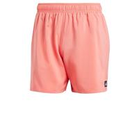 adidas Hombre Solid CLX Short-Length Swim Shorts, Preloved Scarlet/White, S
