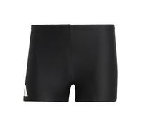 adidas Hombre Solid Swim Boxers, Black/White, S-M