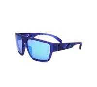 adidas Hombre SP0008 Gafas, Matte Blue/Green Mirror, 61