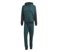 adidas Hombre SPORTSWEAR 300G FLEECE COLORBLOCK HOODED TRACKSUIT, aurora ivy/black, S