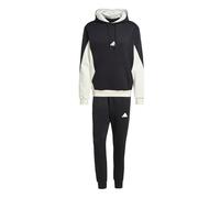 adidas Hombre SPORTSWEAR 300G FLEECE COLORBLOCK HOODED TRACKSUIT, black/off white, XXL