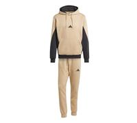 adidas Hombre SPORTSWEAR 300G FLEECE COLORBLOCK HOODED TRACKSUIT, warm sandstone/black, L