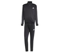 adidas Hombre Sportswear Basic 3 Stripes Fleece Track Suit, Black, M