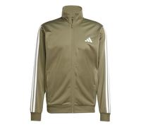 adidas Hombre SPORTSWEAR BASIC 3 STRIPES TRICOT TRACKSUIT, olive strata/white, XXL