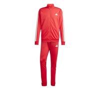 adidas Hombre SPORTSWEAR BASIC 3 STRIPES TRICOT TRACKSUIT, pure ruby/white, M
