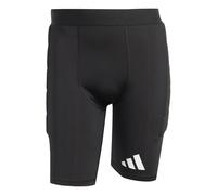 adidas Hombre Squadra25 Padded Goalkeeper Short Tight Tights, Black/White, XS