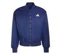 adidas Hombre Stadium Bomber Coat, dark blue/white, M