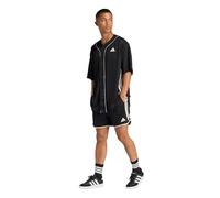 adidas Hombre Stadium Mesh Shorts, Black/Off White, L