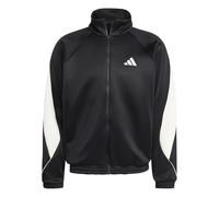 adidas Hombre Stadium Tracktop Sweatshirt, Black/Off White, XXL
