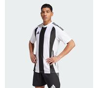 adidas Hombre Striped 24 Jersey Shirt, White/Black, L