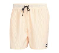adidas Hombre Stripey Classics Swim Shorts Short Length, Spark/White, S