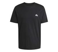 adidas Hombre Summer Slide Trim Graphic Shirt, Black, S Tall