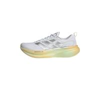 adidas Hombre Supernova Glide Running Shoes, FTWR White/Matte Silver/Signal Green, 46 EU